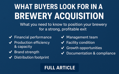 What Buyers Look for in a Brewery Acquisition